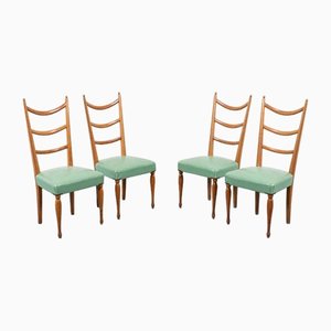 Mid-Century Italian Dining Chairs by Paolo Buffa, 1950s, Set of 4