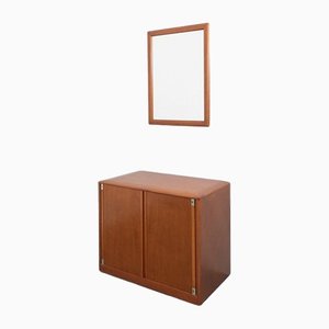 Credenza con specchio di Gigi Radice, Italia, anni '80, set di 2