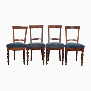 19th Century Burr Walnut Chairs, Set of 4