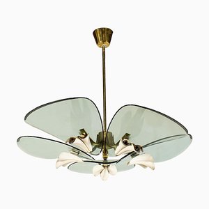 Deckenlampe von Pietro Chiesa für Fontana Arte, Italien, 1940er