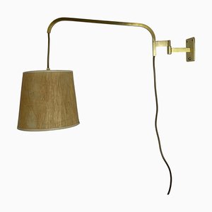 Lámpara de pared minimalista ajustable con contrapeso de latón, Italia, años 60