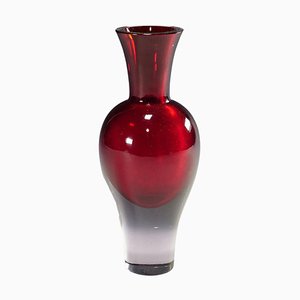 Vase en Verre de Murano par Flavio Poli pour Seguso Vetri d'Arte, 1960s