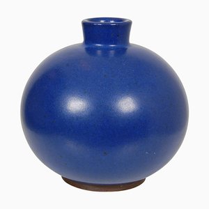 Vintage Saxbo Blaue Vase