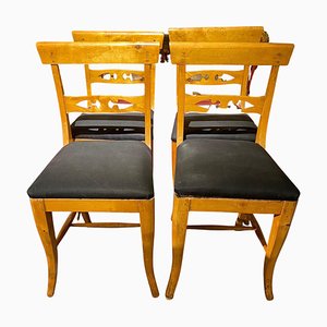 Biedermeier Chairs, 1860, Set of 4