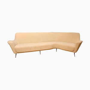 Großes geschwungenes italienisches Sofa von Ico & Luisa Parisi, 1950