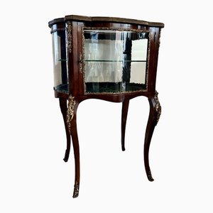 Antique Victorian French Freestanding Ormolu Mounted Display Cabinet, 1860