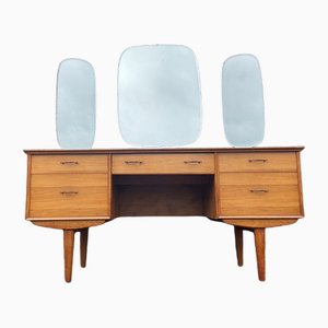 Vintage Dressing Table in Walnut by Alfred Cox, 1960