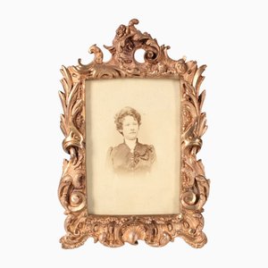 Antique French Picture Frame from E.Roo, 1800s