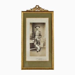 Large Antique Picture Frame in Brass, 1870s
