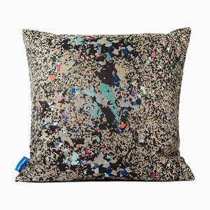 Black Multi Crystalline Square Cushion from Other Kingdom