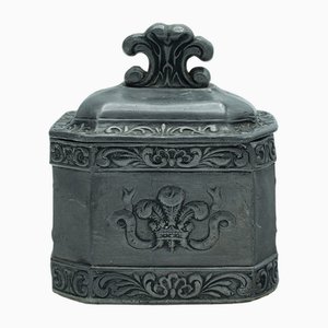 Antique English Commemorative Tobacco Keeper, 1810