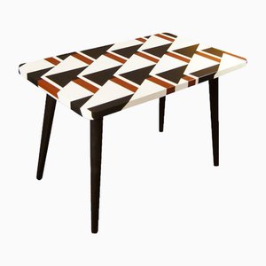 Coffee Table with Op Art Motif, Poland, 1960s