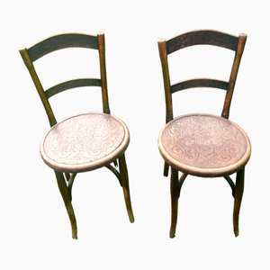 Chaises de Café en Bois de Thonet, Set de 2