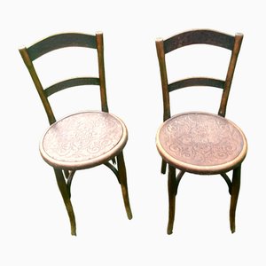 Set of Wood Coffee House Chairs from Thonet