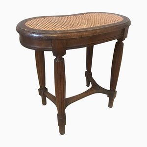 Louis XVI Style Bench in Walnut and Cane, 1900s