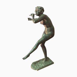 Statuetta Art Déco in bronzo di Paul Philippe, Francia, inizio XX secolo