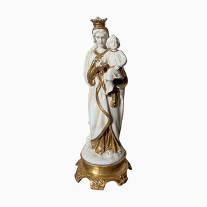 Estatua italiana antigua de porcelana, década de 1850