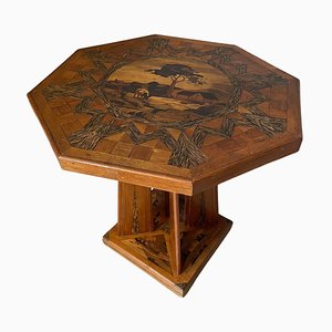 Table en Marqueterie de Chêne, France, 1920s