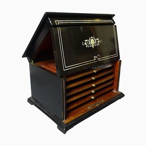 Caja de puros Napoleón III del siglo XIX de Charles Guillaume Diehl