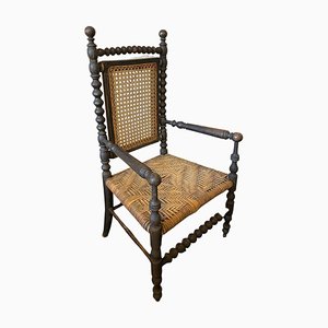 19th Century Napoleon III Cane Childrens Chair