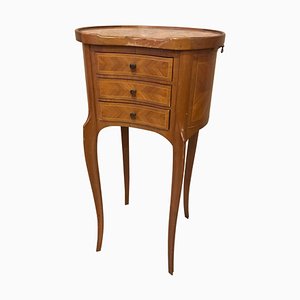 Vintage French Bedside Table in Louis XV Style, 1920s