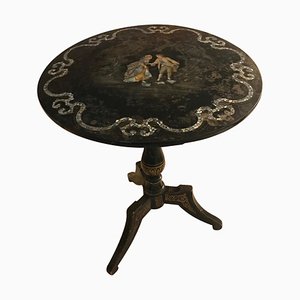 Mesa de pedestal plegable Napoleon III, década de 1870