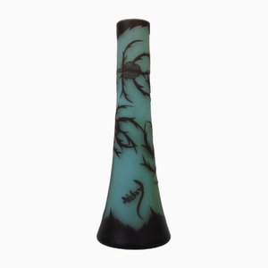 Jugendstil Vase aus Soliflore Glaspaste von Richard Loetz, 1890er