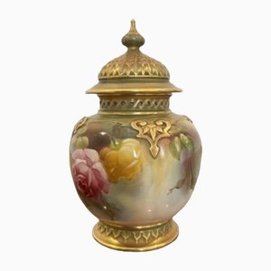 Antike Vase mit Deckel von Royal Worcester, 1920
