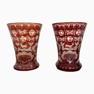 Antique Victorian Beakers, 1860, Set of 2