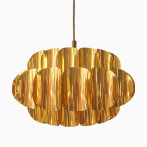 Mid-Century Lamp in Gold by Thorsten Orrling for Temde, 1960s