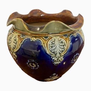 Doulton Lambeth Jardiniere grande vittoriano, 1880