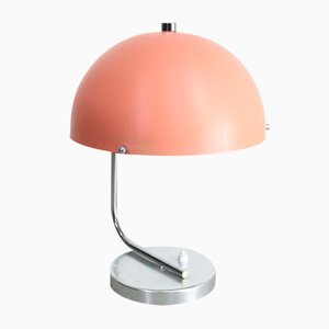 Lámpara de mesa esférica Mid-Century en rosa
