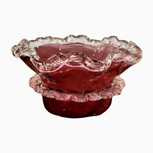 Antique Victorian Quality Cranberry Glass Bowl, 1860