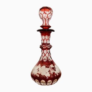 Antique Victorian Glass Perfume Bottle and Stopper, 1860