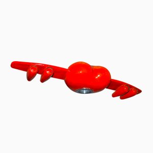 Lámpara colgante de plástico rojo