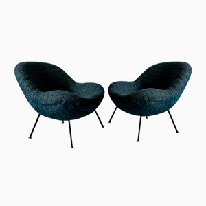 Egg Chairs by Fritz Neth for Correcta Kassel, 1950s, Set of 2