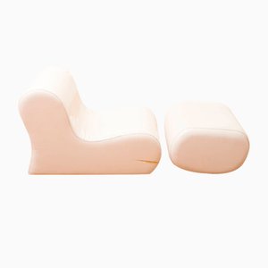 Soft Chair with Ottoman Element System 922 from Susi & Ueli Berger for Victoria, 1967, Set of 2