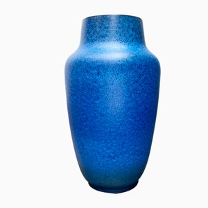 Grand Vase Studio Poterie Bleu Mid-Century de Bückeburg Keramik, Allemagne, 1960s