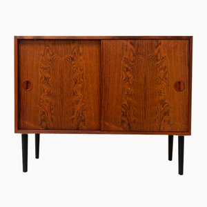Vintage Danish Rosewood Sideboard with Sliding Doors by Hg Furniture, 1960s