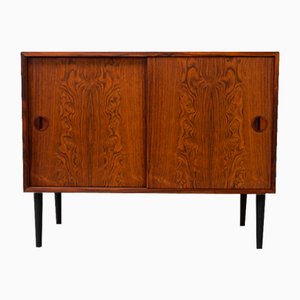Vintage Danish Rosewood Sideboard with Sliding Doors by Hg Furniture, 1960s