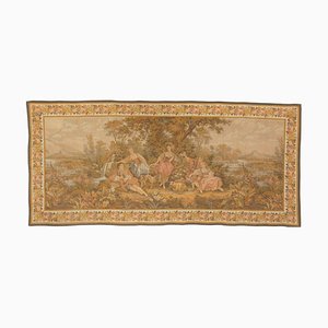 Early 20th Century Louis XV French Mural Tapestry with Romantic Scenes by Francois Boucher, 1890s