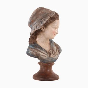 Bust of Girl in Terracotta