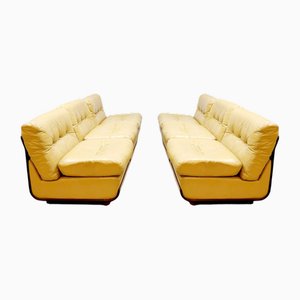 Modulares italienisches Vintage Elementebank Sofa im Stil von Mario Bellini, 1970er, 6er Set