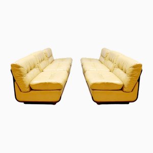Vintage Italian Modular Elementenbank Sofa in the Style of Mario Bellini, 1970s, Set of 6