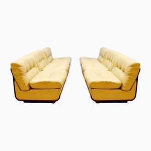 Vintage Italian Modular Elementenbank Sofa in the Style of Mario Bellini, 1970s, Set of 6