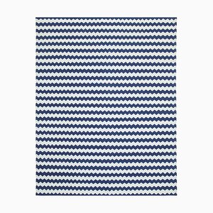 Tapis Dhurrie Bleu, 2000s