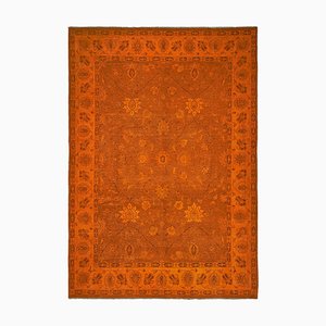 Grand Tapis Orange Délavé