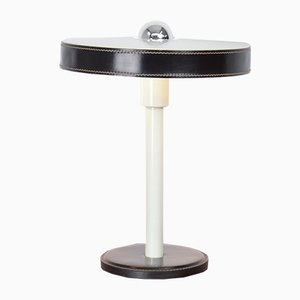 Lámpara de escritorio minimalista en blanco y negro de L. Kalff para Philips