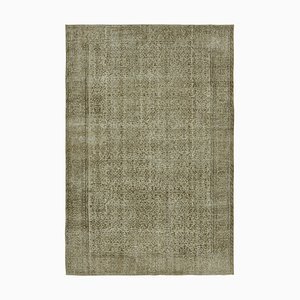 Türkischer Vintage Teppich aus Baumwolle & Wolle