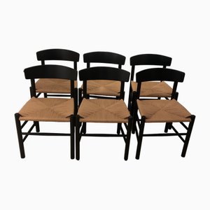 J39 Dining Chair by Børge Mogensen for FDB, Set of 6